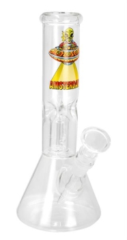 Glas Kolbenbong ICE Percolator "Alien Ufo Amsterdam" ca. 23cm ø 40mm